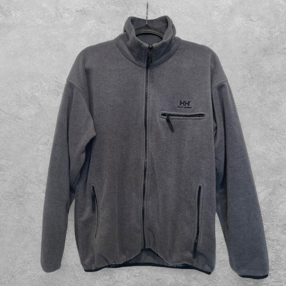 Helly Hansen Propile Fleece Jacket Men's M Charcoal Gray Made USA Gorpcore